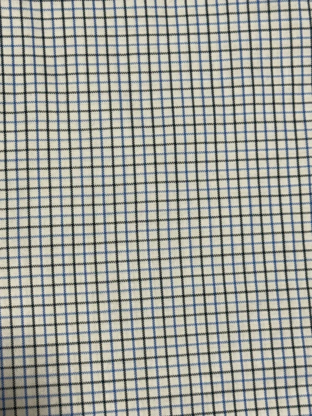Banana Republic Men Non-Iron Dress Shirt Standard Fit White Blue Check | XL
